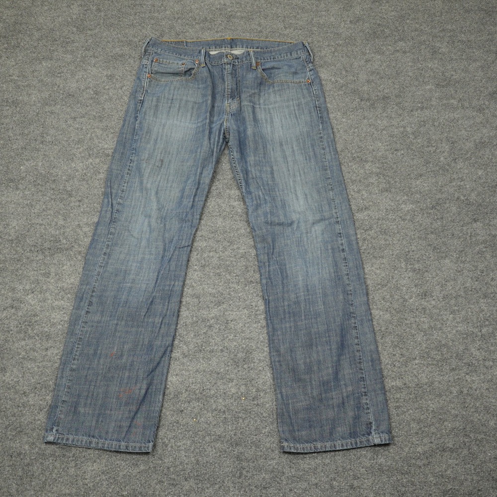 Levi's 569 Jeans Mens 33x32 Blue Loose Straight Leg Relaxed Fit Denim